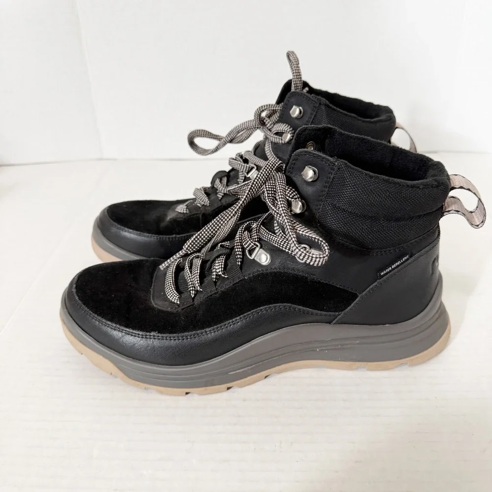 Ryka Women's Halo Water Repellent Leather Black Winter Hiking Boot Size 10